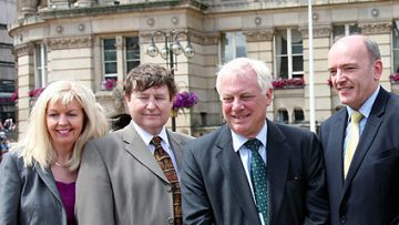 Lord Patten visits Papal Mass site in Birmingham