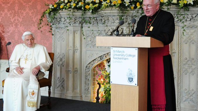 Archbishop Kelly welcomes the Pope to the Interreligious Gathering