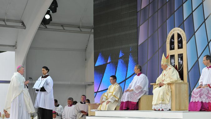 Archbishop Longley’s Cofton Park Welcome to The Holy Father