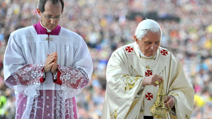 Pope Benedict XVI on his visit to the UK